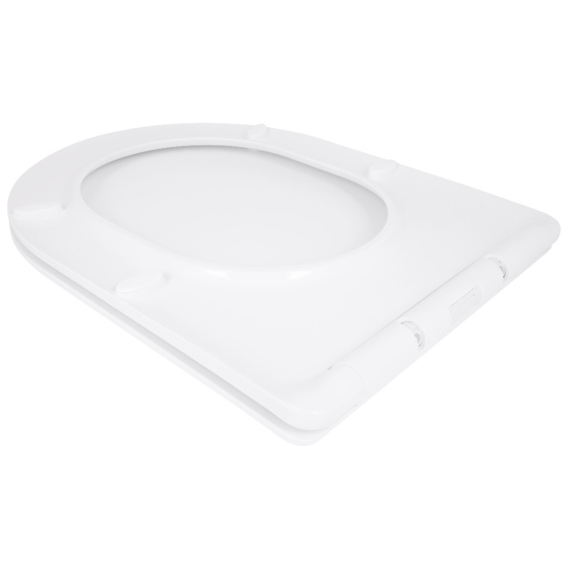 Сиденье для унитаза Qtap (Taurus 520) 455x365x38 мм, White, с микролифтом, Slim Duroplast, Quick Release QTSC179W49384