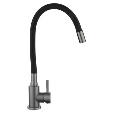 Смеситель для кухни Lidz Aria 015F3 (k35) с гибким изливом LDARI015F3BGRP49564 Graphite/Black