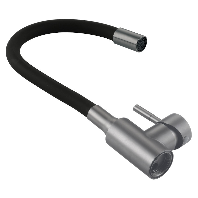 Смеситель для кухни Lidz Aria 015F3 (k35) с гибким изливом LDARI015F3BGRP49564 Graphite/Black