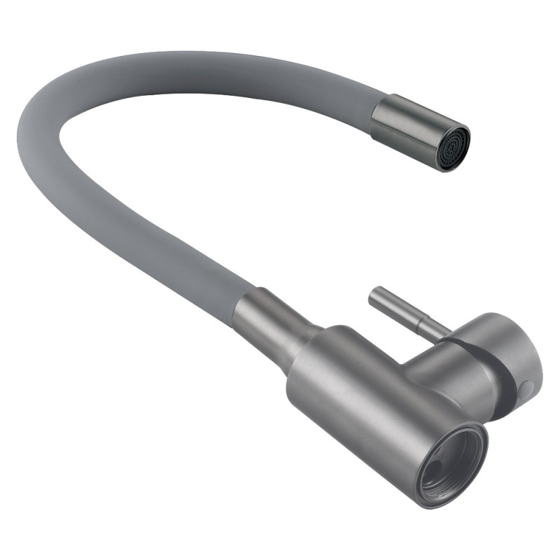 Смеситель для кухни Lidz Aria 015F3 (k35) с гибким изливом LDARI015F3GGRP49565 Graphite/Grey