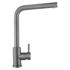 Смеситель для кухни Lidz Aria 015FL1 (k35) с выдвижным изливом  LDARI015FL1GRP49561 Graphite
