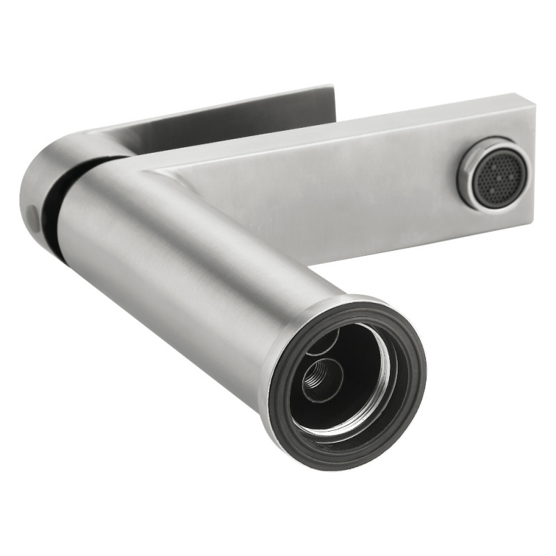Смеситель для раковины низкий Lidz Nexus 001F (k35)  LDNEX001FNKS49184 Nickel