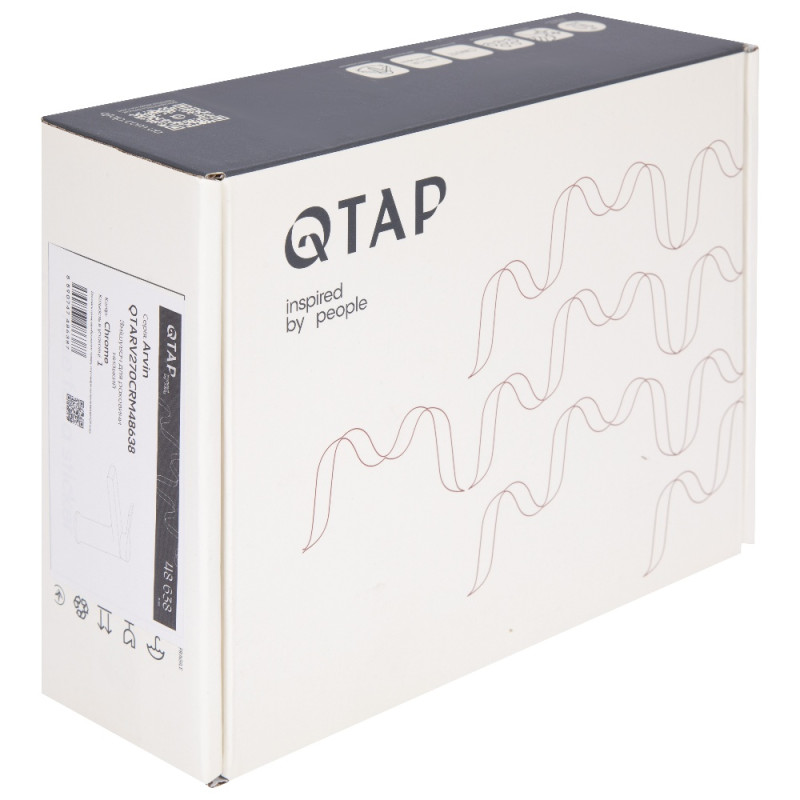 Смеситель для раковины низкий Qtap Arvin  QTARV270CRM48638 Chrome