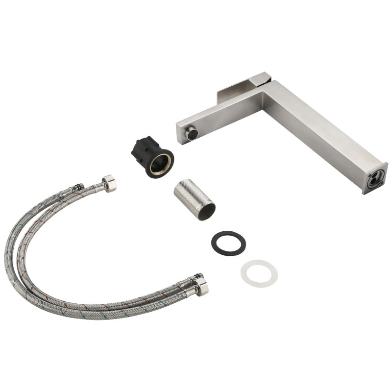 Смеситель для раковины высокий Lidz Helix 001FH (k35)  LDHEL001FHNKS49179 Nickel