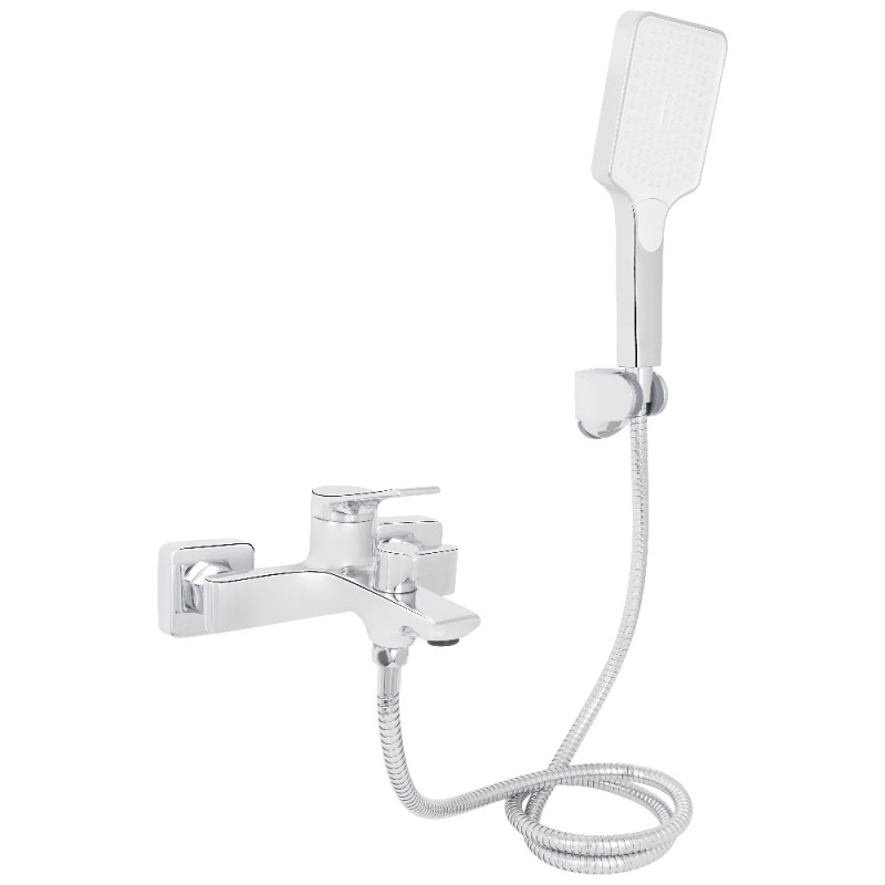 Смеситель для ванны Qtap Arvin с душевым гарнитуром QTARV259CRM48640 Chrome