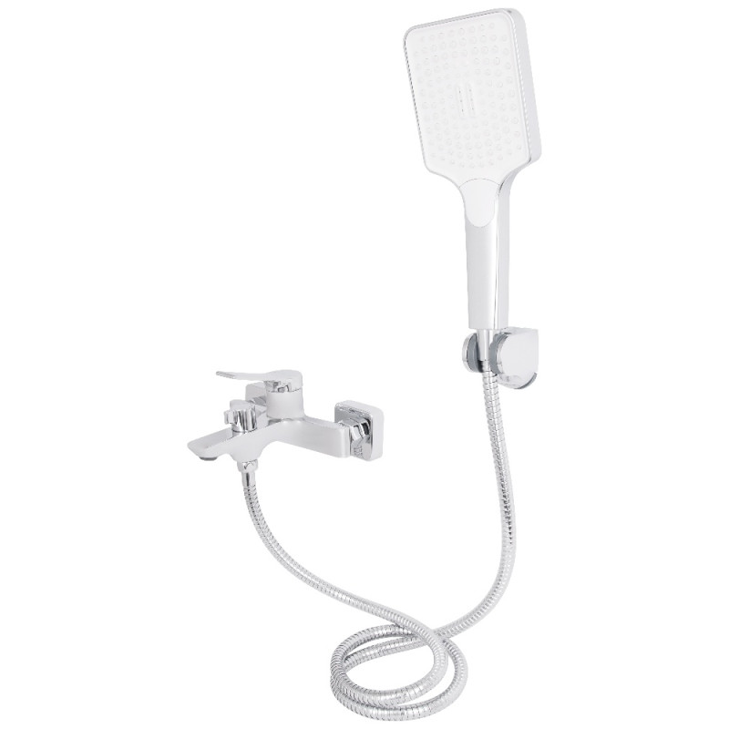 Смеситель для ванны Qtap Arvin с душевым гарнитуром QTARV259CRM48640 Chrome