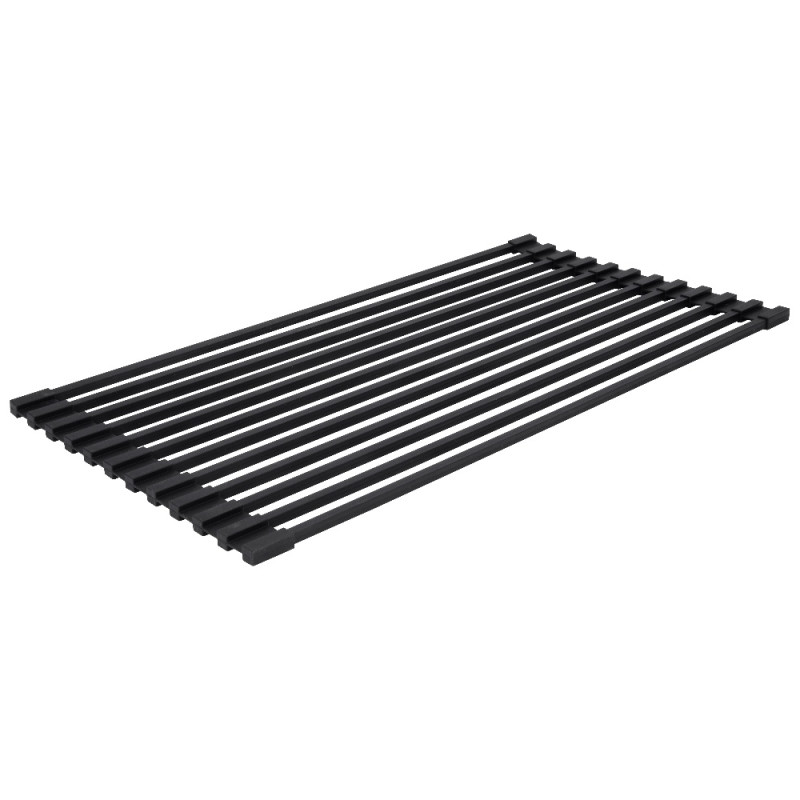 Сушилка на кухонную мойку Lidz Acsis LA04 Black, квадратна основа, для посуды 430х216 мм LDACSLA04BLM49762