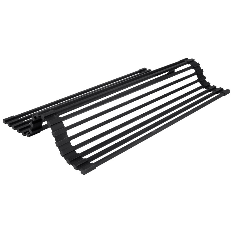 Сушилка на кухонную мойку Lidz Acsis LA06 Black, квадратна основа, для посуды 430х300 мм LDACSLA06BLM49764