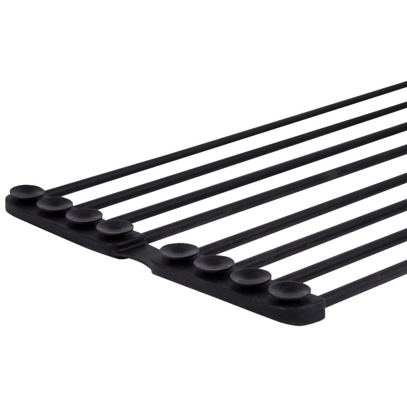 Сушилка на кухонную мойку с присоской Lidz Acsis LA09  Black, кругла основа, для посуды 440х224 мм LDACSLA09BLM49777