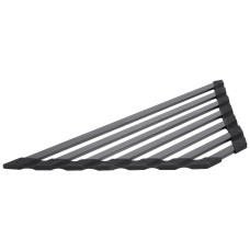 Сушилка на кухонную мойку угловая Lidz Acsis LA20 Black, плоска основа, для посуды 477х198 мм LDACSLA20BLM49773