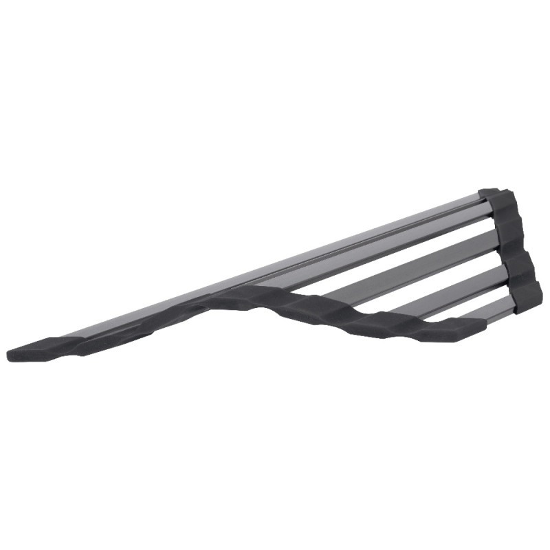 Сушилка на кухонную мойку угловая Lidz Acsis LA20 Black, плоска основа, для посуды 477х198 мм LDACSLA20BLM49773