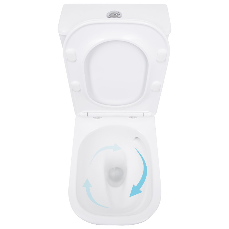 Унитаз напольный Qtap Aquarius Ultra Quiet 620×355×790 мм с сиденьем Soft-close, White QTAQAW27W49262
