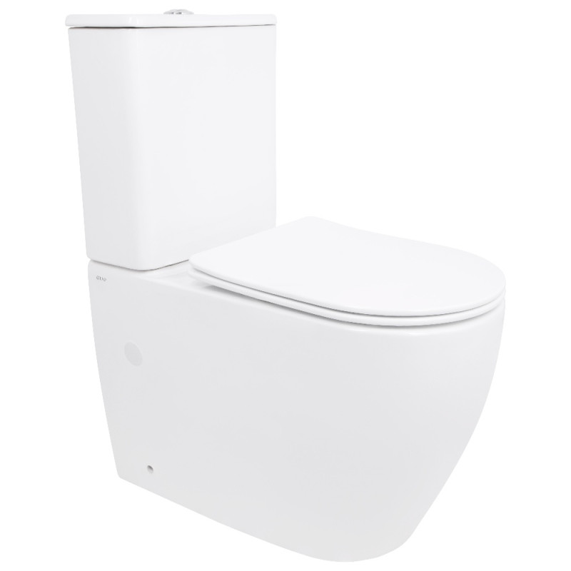 Унитаз напольный Qtap Evia Ultra Quiet 630×350×795 мм с сиденьем Soft-close, White QTEVI27W49258