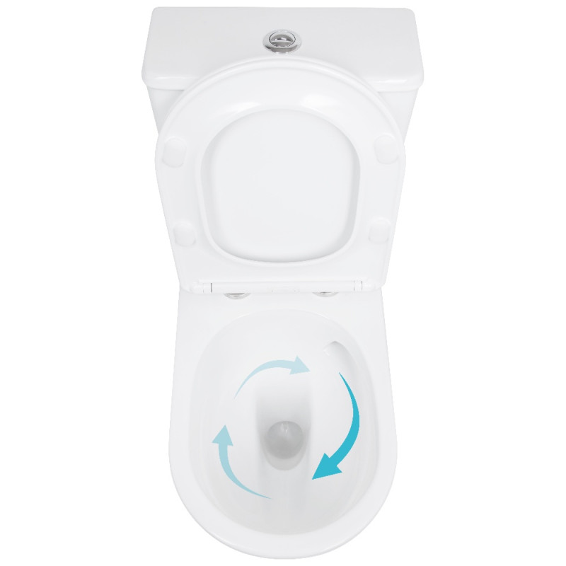 Унитаз напольный Qtap Leo Ultra Quiet 620×355×790 мм с сиденьем Soft-close, White QTLEO27W49261