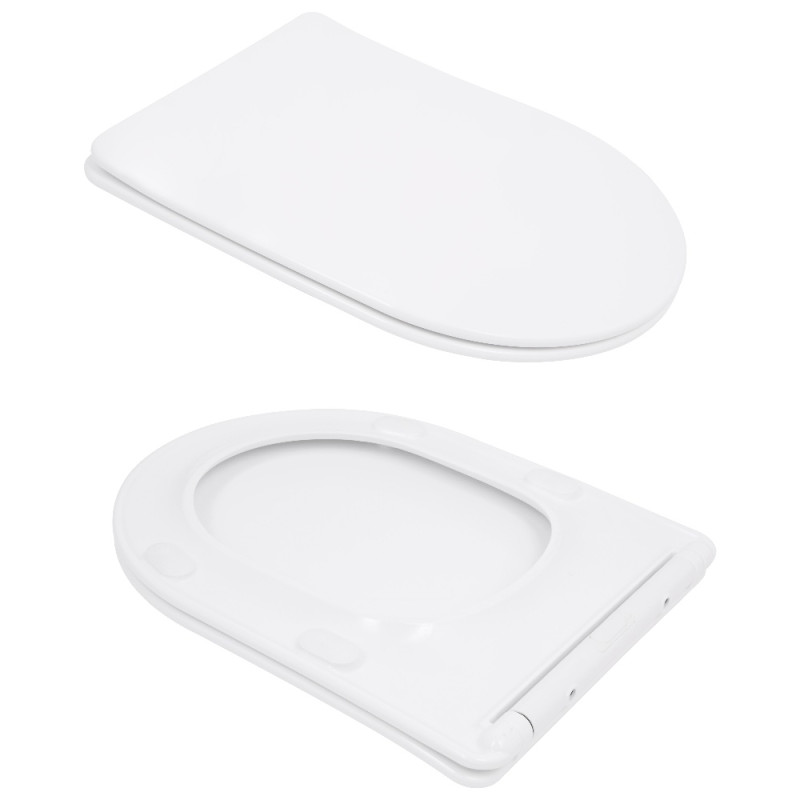 Унитаз напольный Qtap Leo Ultra Quiet 620×355×790 мм с сиденьем Soft-close, White QTLEO27W49261