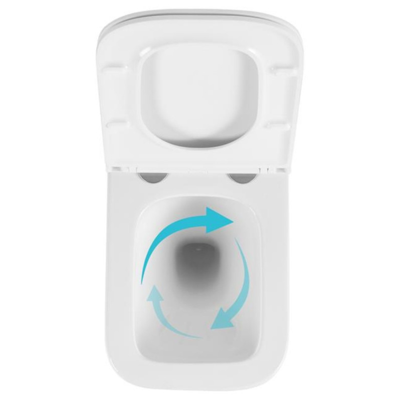 Унитаз подвесной Qtap Gemini Ultra Quiet 485×340×350 мм, White, с сиденьем Slim Duroplast / Soft-close / Quick Release QTTAU26W49119