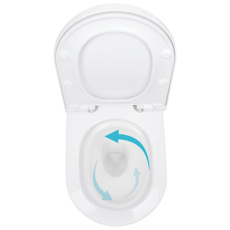 Унитаз подвесной Qtap Robin ML Ultra Quiet 520×365×365 мм, с сиденьем Soft-close MagLock, White QTROBML26W49623