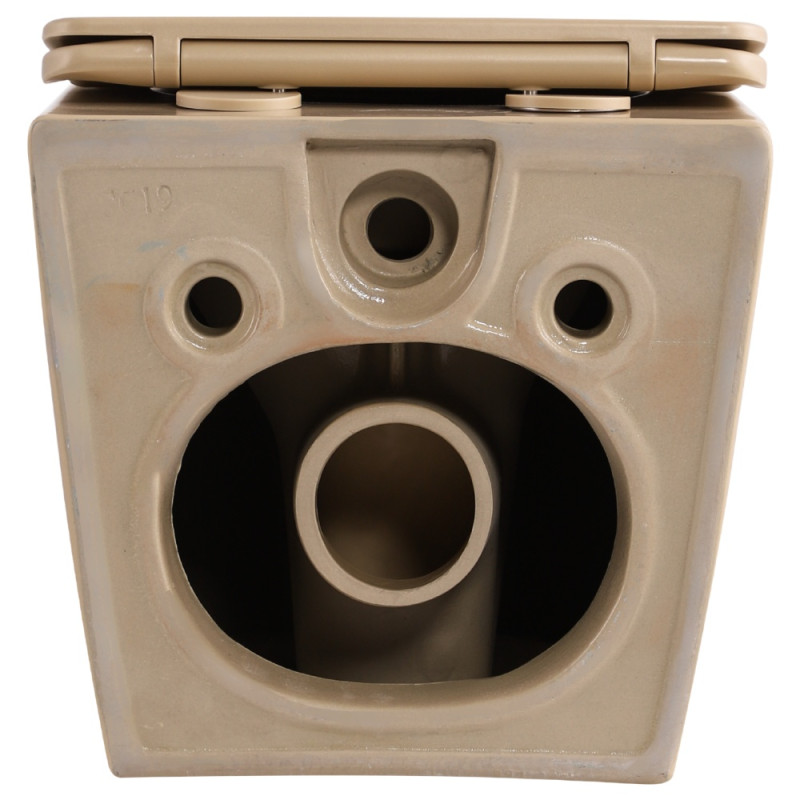 Унитаз подвесной Qtap Robin Ultra Quiet 520×365×340 мм, Beige, с сиденьем Slim Duroplast / Soft-close / Quick Release QTROB26SB48997