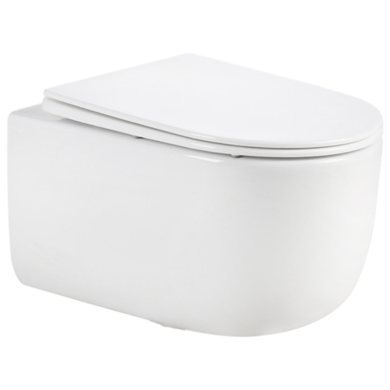Унитаз подвесной Qtap Taurus Ultra Quiet 515×360×350 мм, White, с сиденьем Slim Duroplast / Soft-close / Quick Release QTTAU26W49116