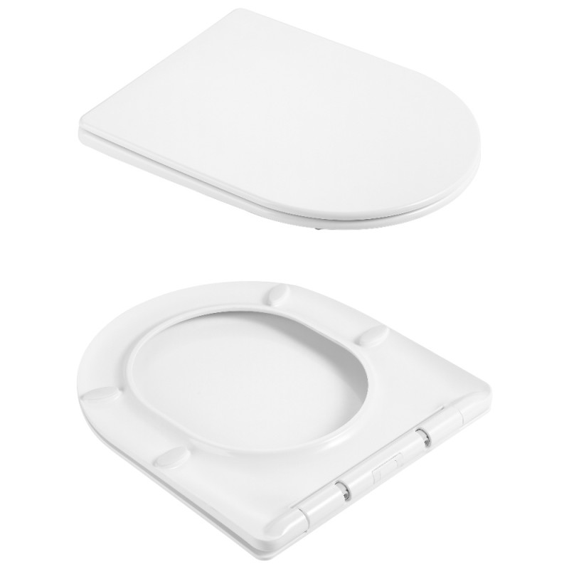 Унитаз подвесной Qtap Taurus Ultra Quiet 515×360×350 мм, White, с сиденьем Slim Duroplast / Soft-close / Quick Release QTTAU26W49116