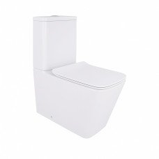 Унітаз-компакт Qtap Crow безобідковий з сідінням Soft-close QT05222170W