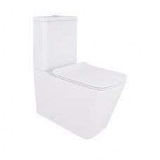 Унітаз-компакт Qtap Crow безобідковий з сідінням Soft-close QT05222170W