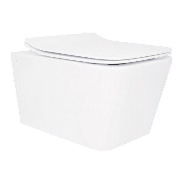 Унитаз подвесной Qtap Crow безободковый с сиденьем Soft-close QT05335170W