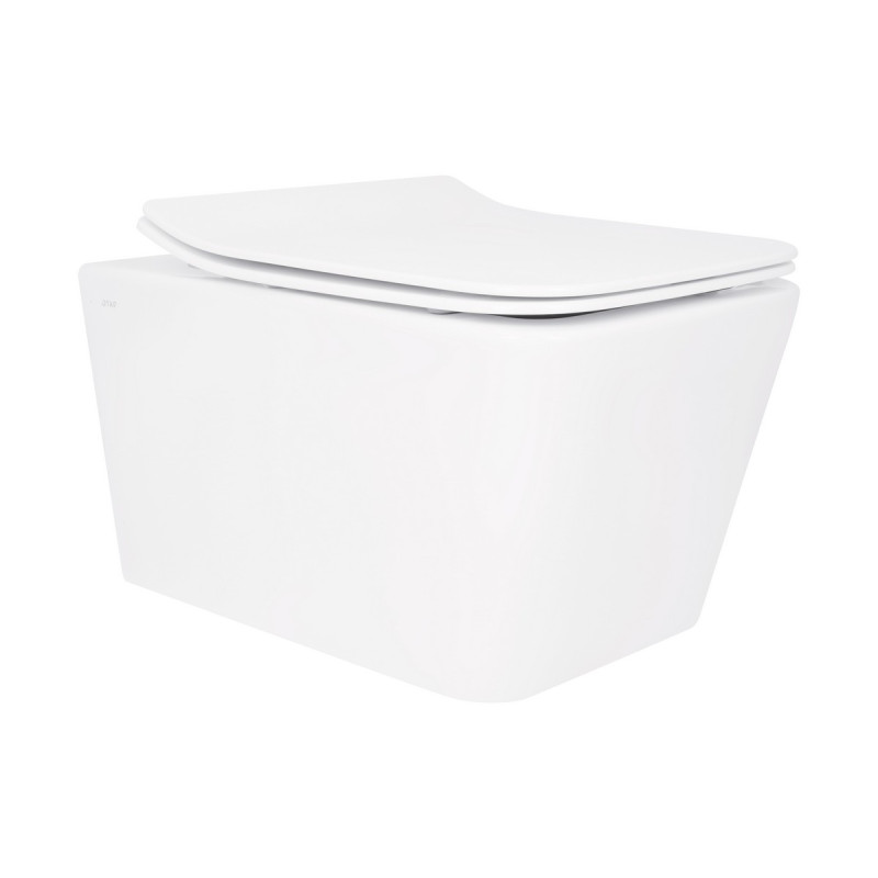 Унитаз подвесной Qtap Crow безободковый с сиденьем Soft-close QT05335170W
