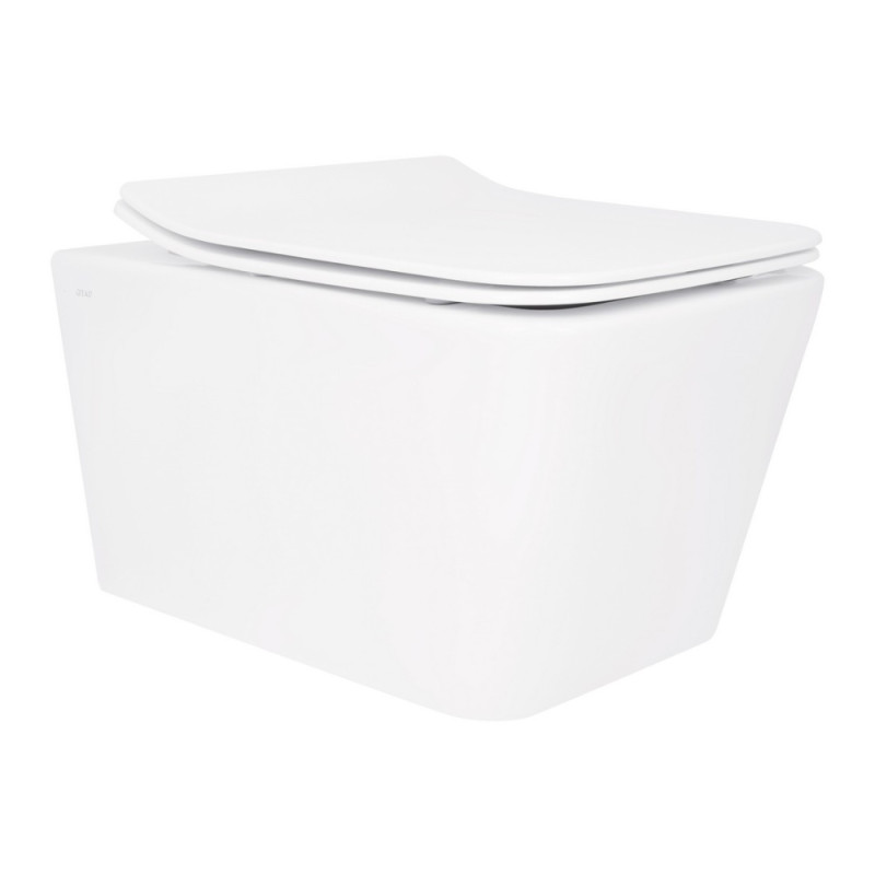 Унитаз подвесной Qtap Crow безободковый с сиденьем Soft-close QT05335170W