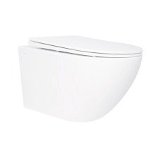 Унитаз подвесной Qtap Jay безободковый с сиденьем Soft-close QT07335176W