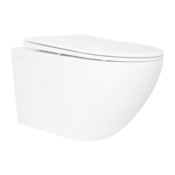 Унитаз подвесной Qtap Jay безободковый с сиденьем Soft-close QT07335176W