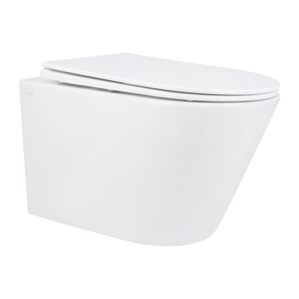 Унітаз підвісний Qtap Swan безобідковий з сідінням Soft-close QT16335178W