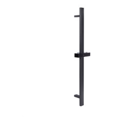 Душова стійка з тримачем універсальна Qtap Lepit 705 мм прямокутна QTLEP82103NB Black Matt