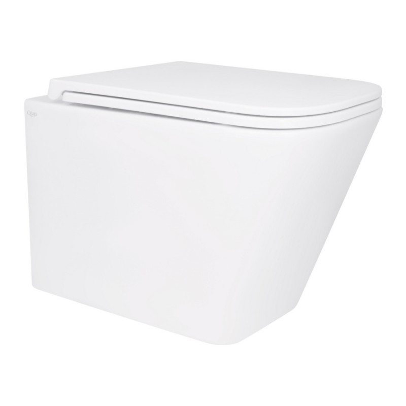 Унітаз підвісний Qtap Tern безобідковий з сідінням Soft-close QT1733052ERW