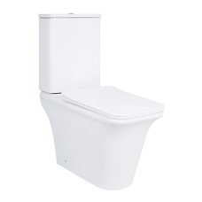 Унітаз-компакт Qtap Kalao безобідковий з сідінням Soft-close QT08221213AW