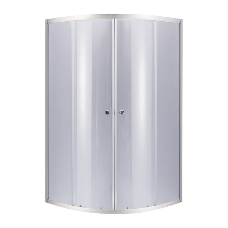 Душова кабіна Lidz Latwa SC90x90.SAT.MID.GR, скло тоноване 4 мм без піддона