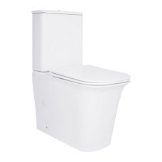 Унитаз-компакт Qtap Nando безободковый с сиденьем Soft-close QT12221222AW