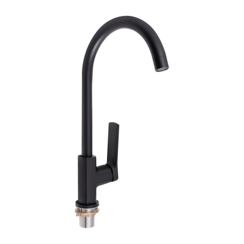 Змішувач для кухні Qtap Slavonice QTSLA9042103UB Black Matt