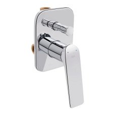 Смеситель для душа Qtap Vlasta скрытого монтажа на два потребителя QTVLA6028102NC Chrome