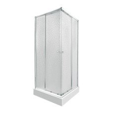 Набор Qtap душевая кабина Presto CRM1099SP5 Pear 1970x900x900 мм + поддон Tern 309912C 90x90x12 см с сифоном