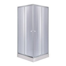 Душова кабіна Lidz Wawel SC80x80.SAT.LOW.GR, скло тон. 4 мм + Lidz Душовий піддон KAPIELKA ST80x80х14