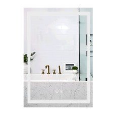 Зеркало Qtap Mideya (DC-F936) 500х800 с LED-подсветкой Touch, с антизапотеванием, диммером, рег. яркости QT2078F936W
