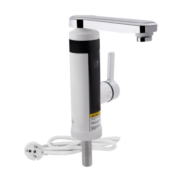 Проточный кран-водонагреватель кухонный для кухни Lidz Warm 061 LDWAR061WCR35431 White / Chrome