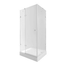 Набор Qtap душевая кабина Capricorn CRM1018RC6 Clear 2020x1000x800 мм + поддон Tern 301812C 100x80x12 см с сифоном