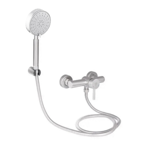 Смеситель для душа Lidz Aria 010 (с душевым гарнитуром) (k35) LDARI010NKS43361 Nickel