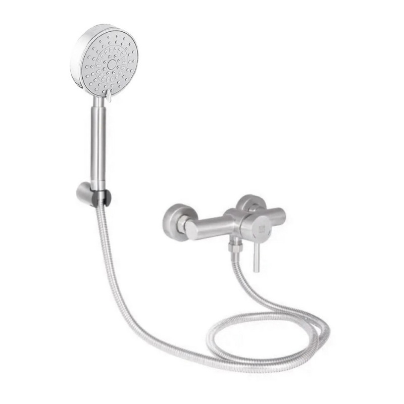 Смеситель для душа Lidz Aria 010 (с душевым гарнитуром) (k35) LDARI010NKS43361 Nickel