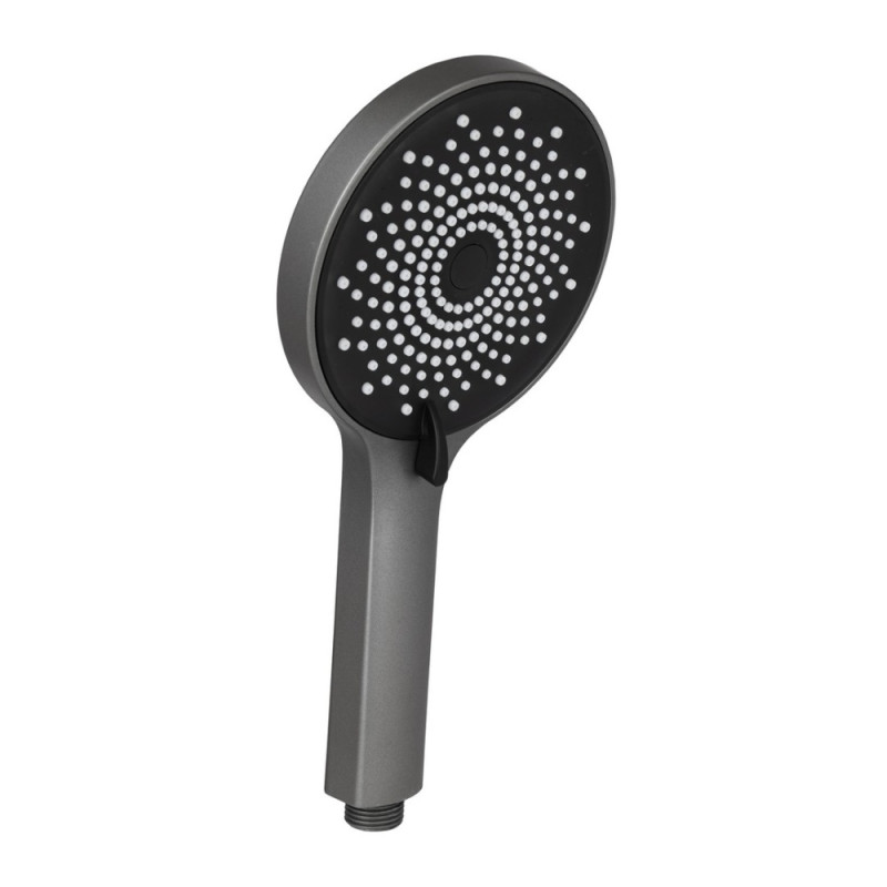 Qtap Rucni Лійка для ручного душу 120 мм округла QTRUCA120R3GRP Graphite