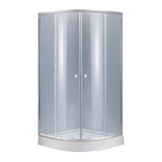 Душова кабіна Lidz Latwa SC90x90.SAT.LOW.GR, скло тон. 4 мм + Lidz Душовий піддон KAPIELKA ST90x90x14