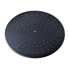 Лейка для верхнего душа Qtap Hlavova 230 мм округлая QTHLAVA228O1ZBB Black Matt