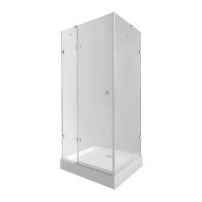 Набір Qtap душова кабіна Capricorn CRM1099SC6 Clear 2020x900x900 мм + піддон Tern 309912C 90x90x12 см з сифоном